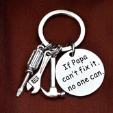 If Dad Can't Fix It No One Can Screwdriver Wrench Hammer Keychain Ring Tool Charms Key Chain Father's Day Gifts - INSWEAR